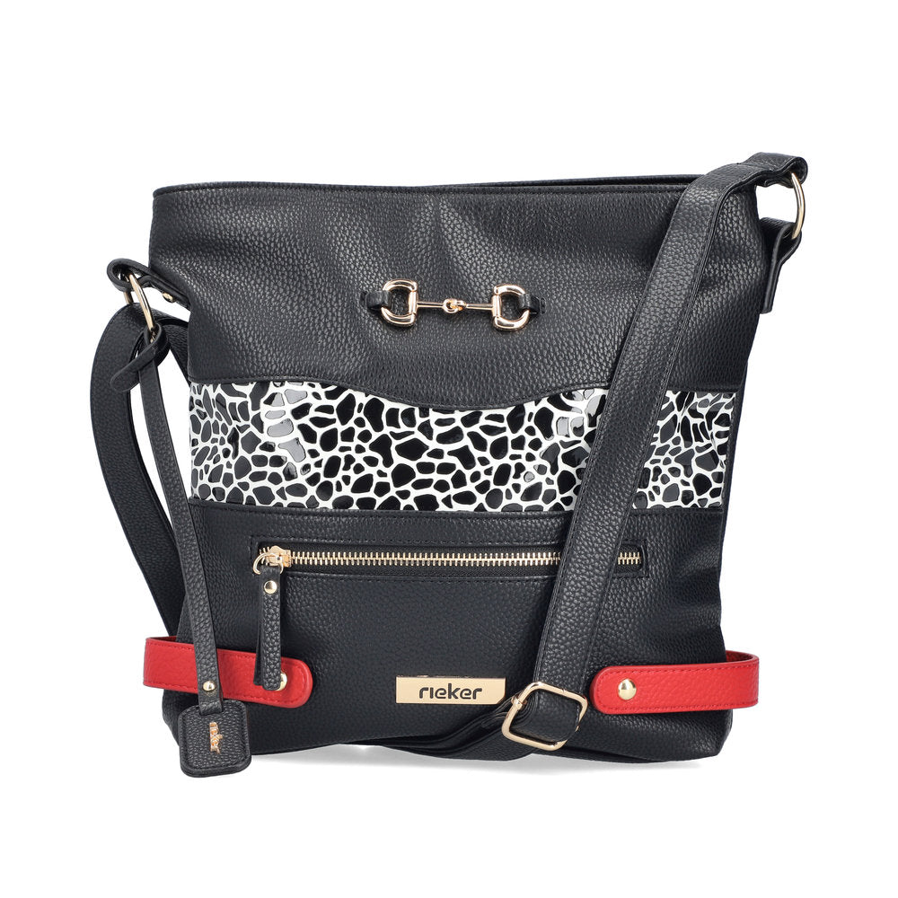 Ladies H1517 Cross Body Bag In Black Multi