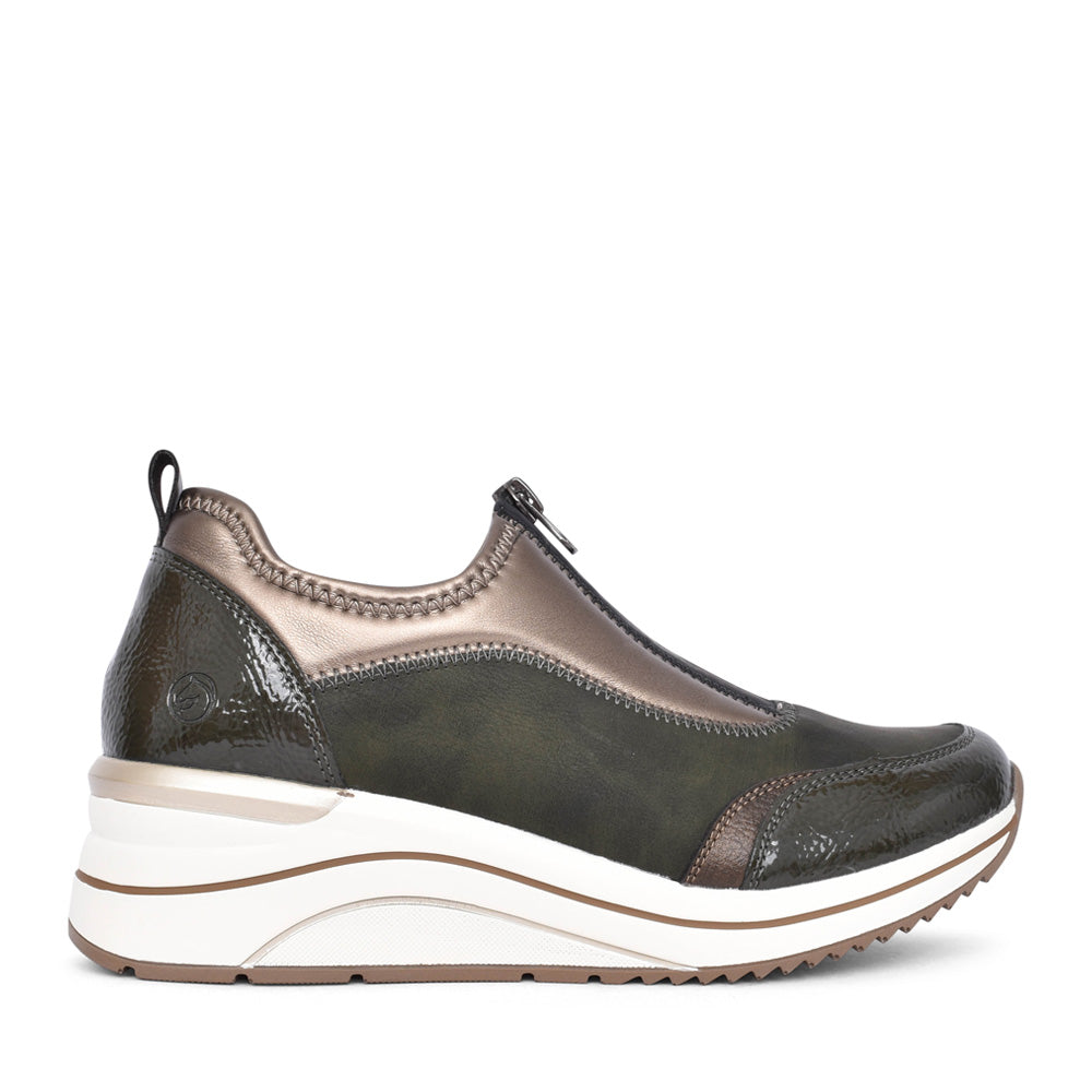 Ladies D0t08 Tex Slip-on Trainer In Green