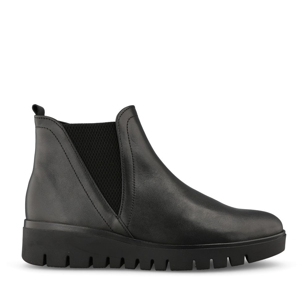 Ladies 72.061 Wedge Ankle Boot In Black
