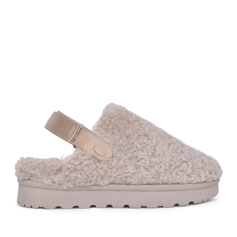 Ladies Naples Klz003 Mule Slipper In Beige
