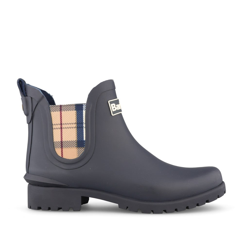 Ladies Wilton Chelsea Welly Boot In Navy
