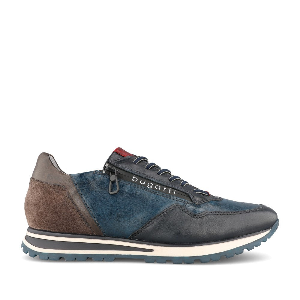 Mens Ag809 Philip Laced Trainer In Dark Blue