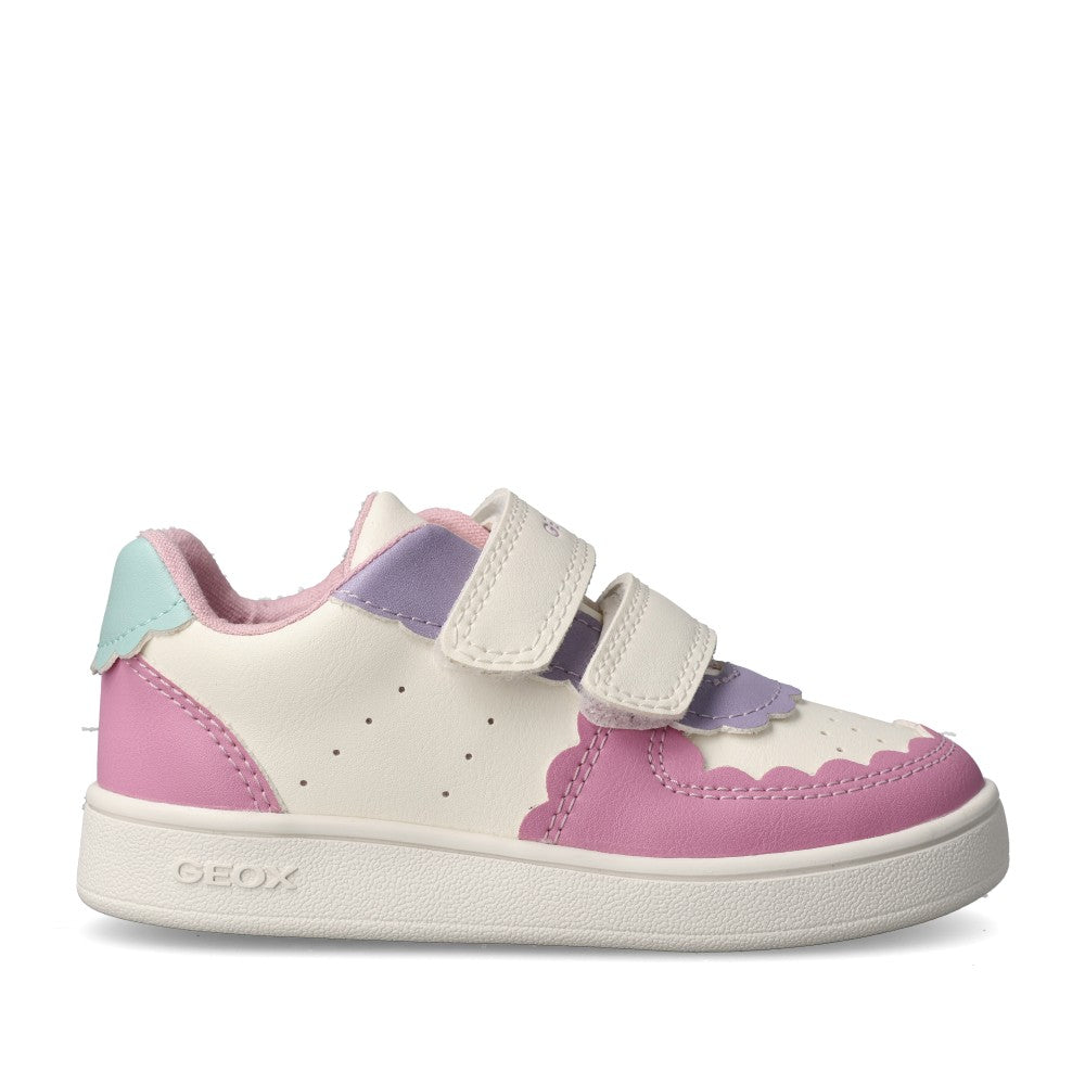 Girls B555ma B Eclyper Velcro Trainer In White Multi