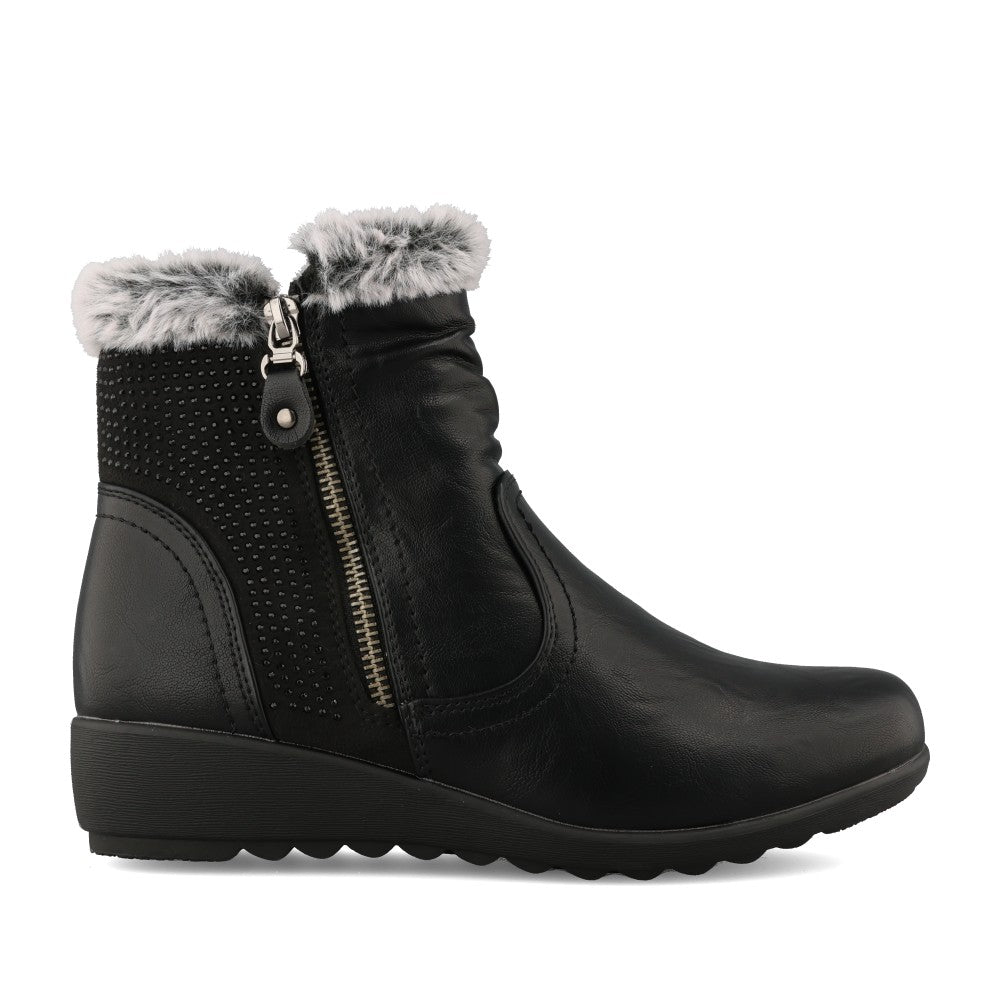 Ladies Basil Ankle Boot In Black