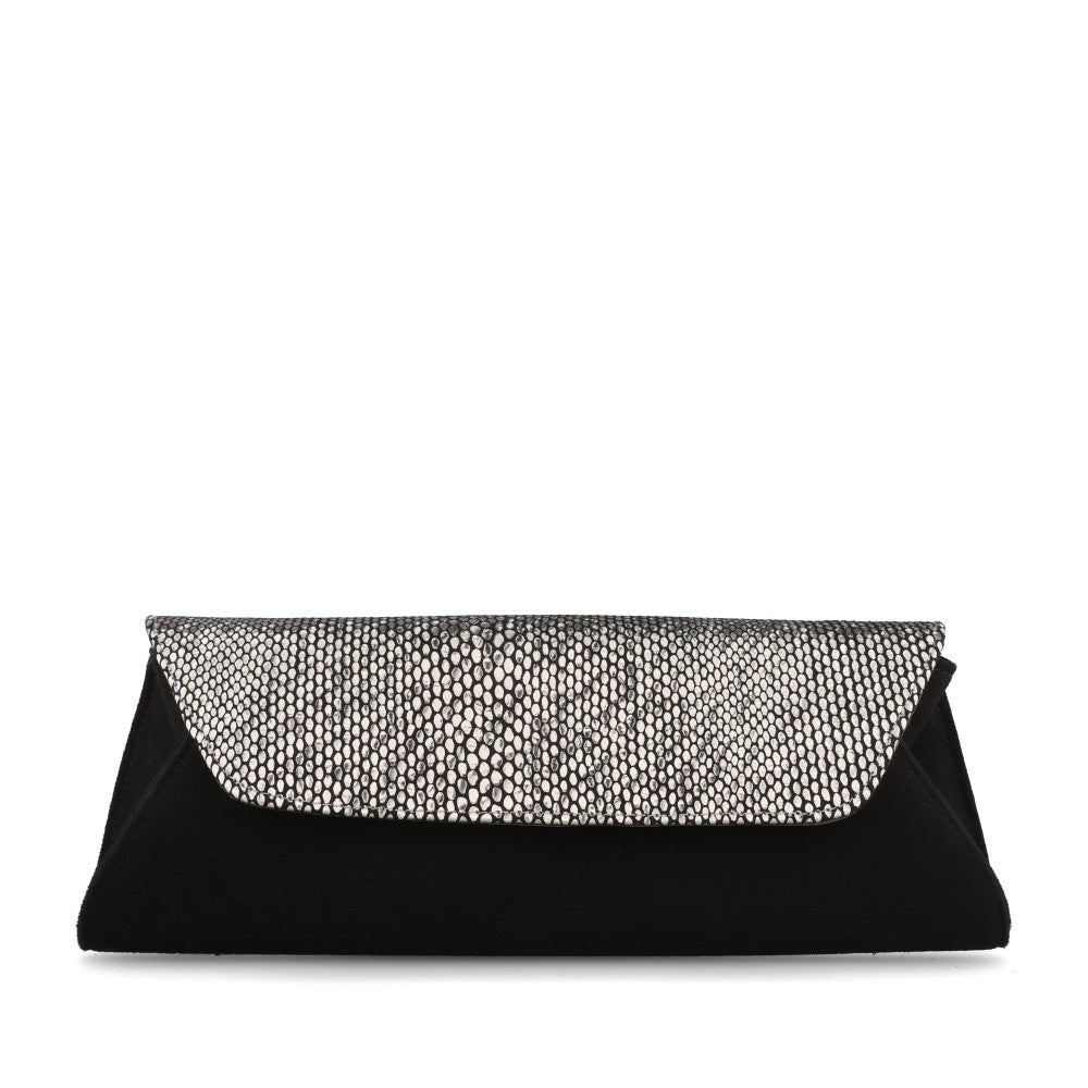 Ladies 1115 Clutch Bag In Pewter