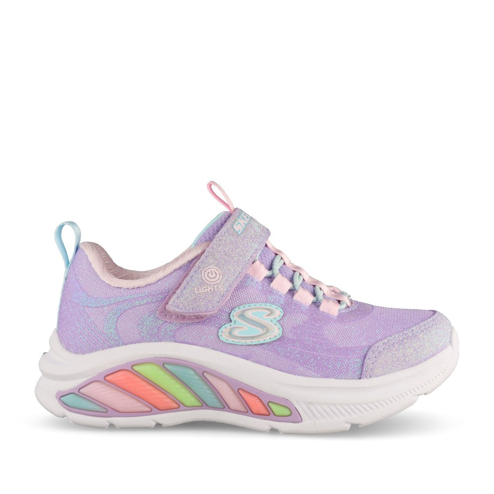 Girls 303726l Rainbow Cruisers Glitzy Glow Trainer In Lavender