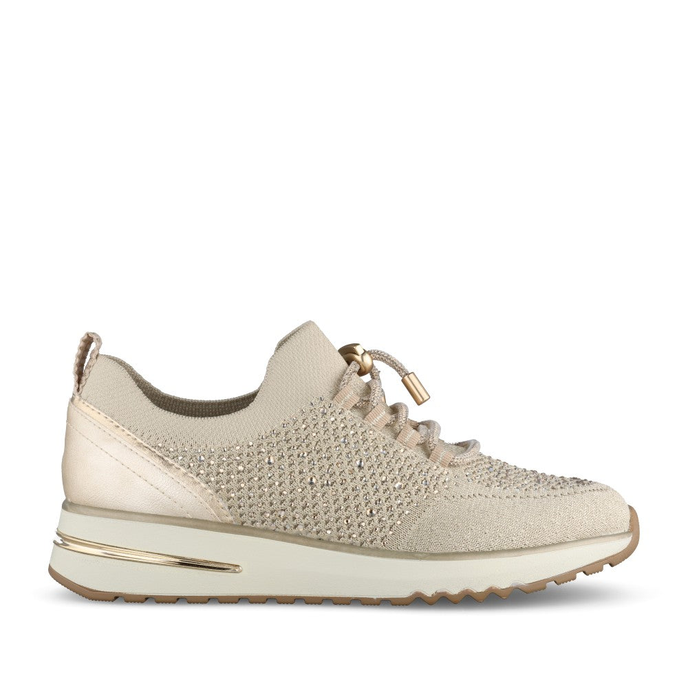 Ladies 2-24712 Slip-on Trainer In Beige