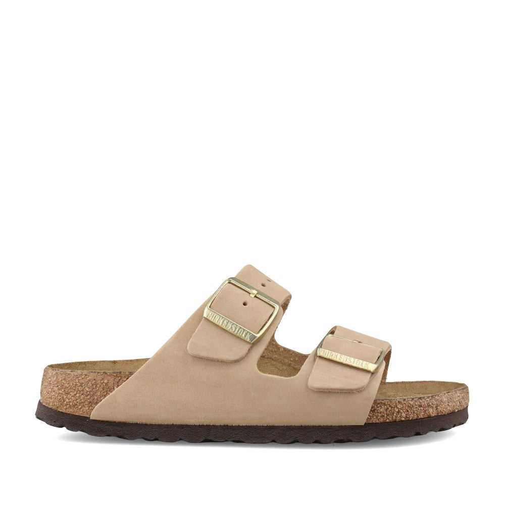 Ladies 1019016 Arizona Double Strap Mule In Sand
