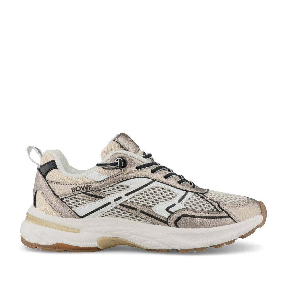 Ladies Maroda Laced Trainer In Pewter