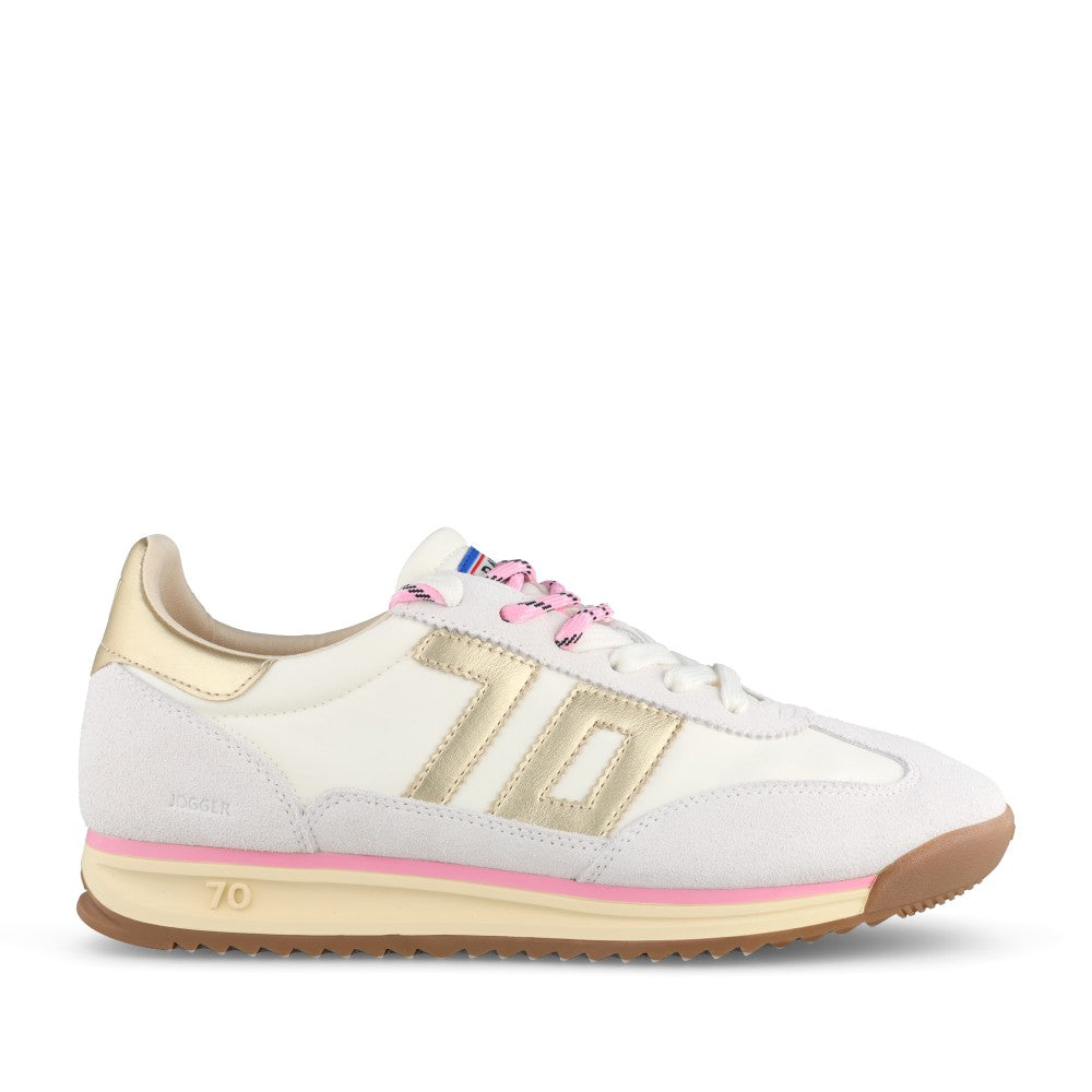 Ladies Jogger N26 Laced Trainer In White