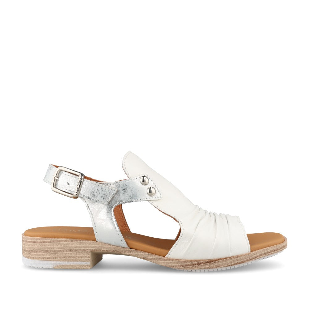 Ladies 9-17 Sandal In White