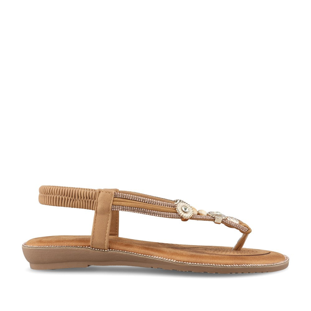 Ladies 3z9430-6 Sandal In Tan