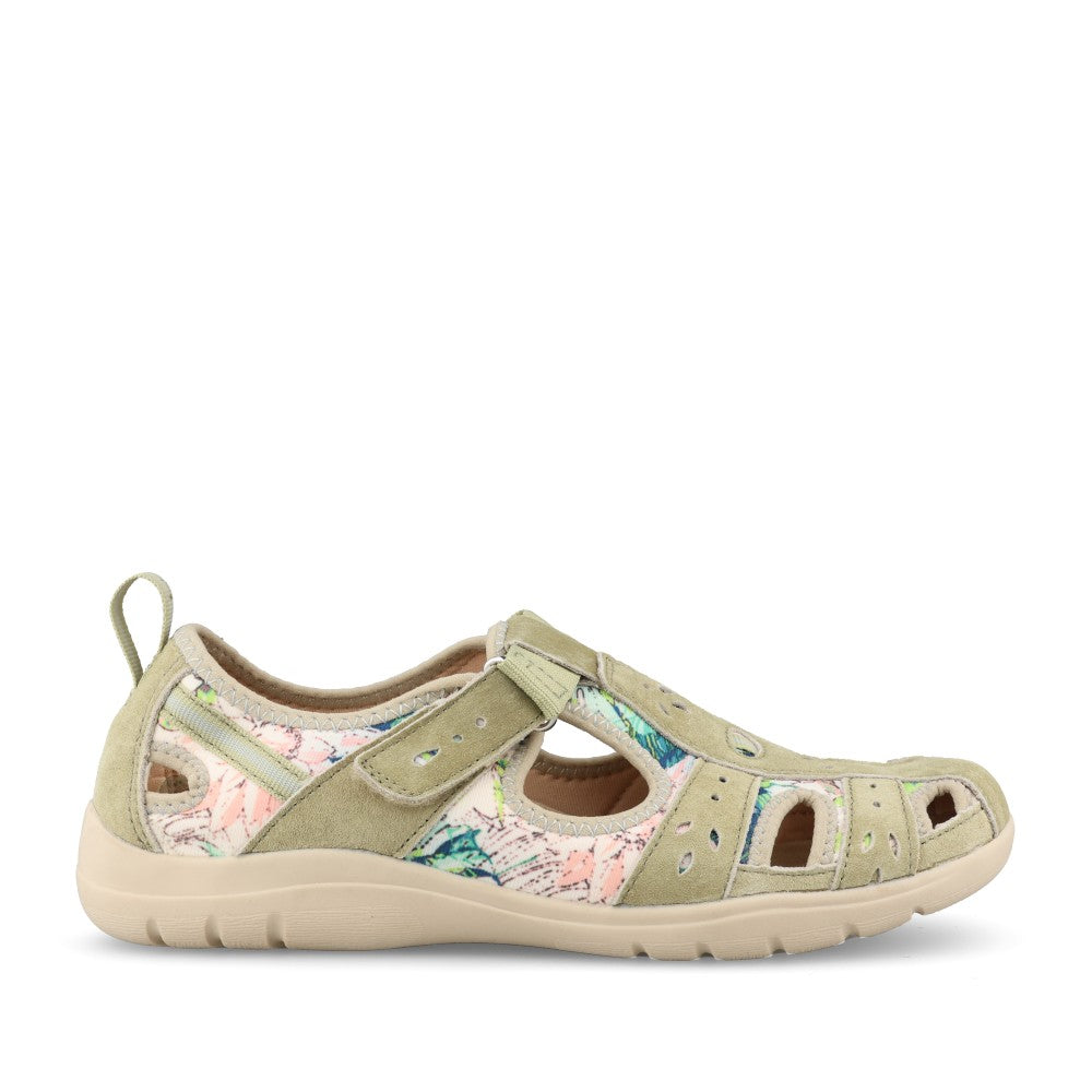 Ladies Cleveland 41565 Cut Out Shoe In Green