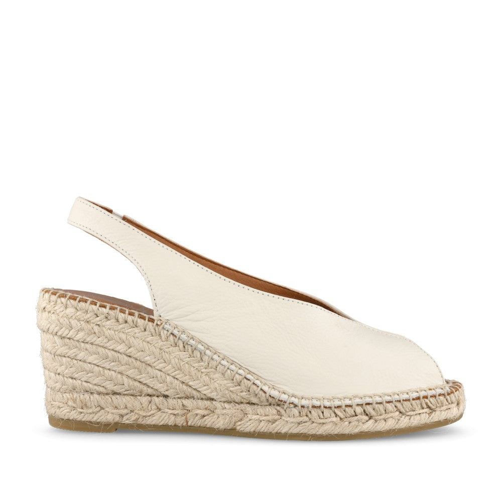 Ladies 2127 Wedge Sandal In Off White