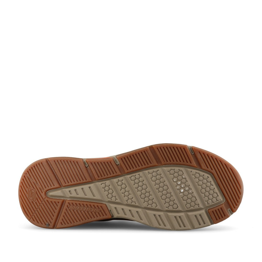 Skechers Mens 210021 Benago Hombre Waterproof Trainer In Brown