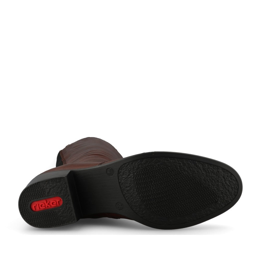 Rieker Ladies 73955 Long Leg Boot In Brown