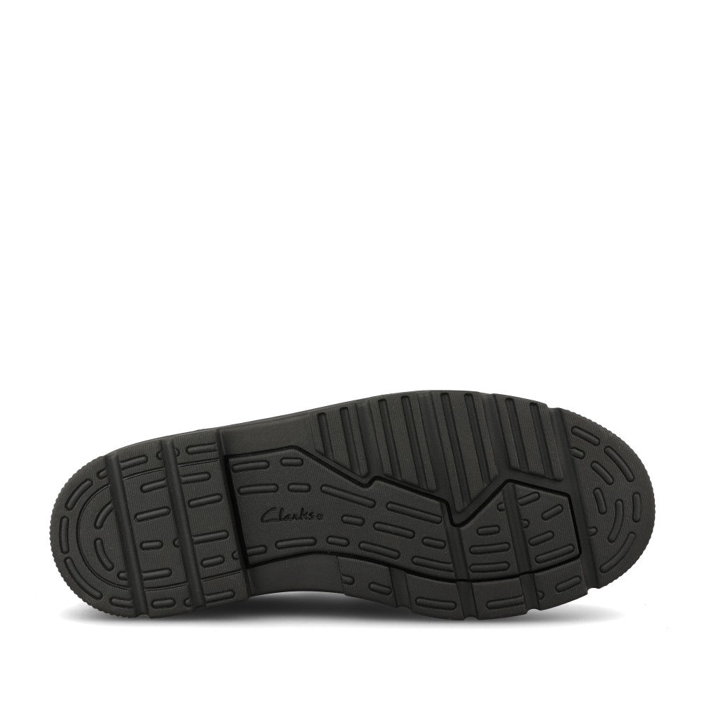 Clarks Girls Lorcam Lace G-FIT Lace Up Shoe in Black Patent