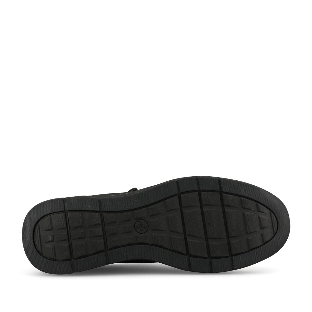 Jana Ladies 8-23789 Laced Trainer In Black
