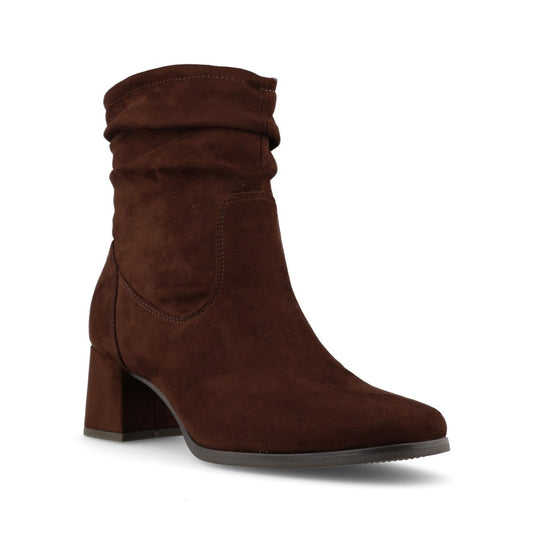 Tamaris Comfort Ladies 8-85301 Mid Heel Ankle Boot In Mocha