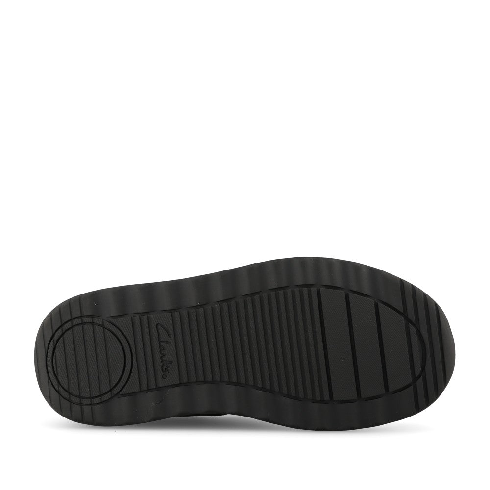 Boys Daze Bright Kids Black Leather Velcro Shoe In Kids F Fit