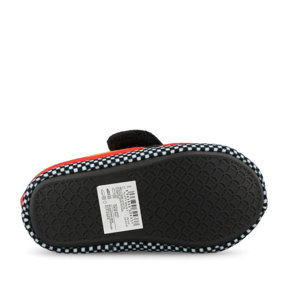 Clarks Boys Fluffy Snug T G-Fit Slipper in Red