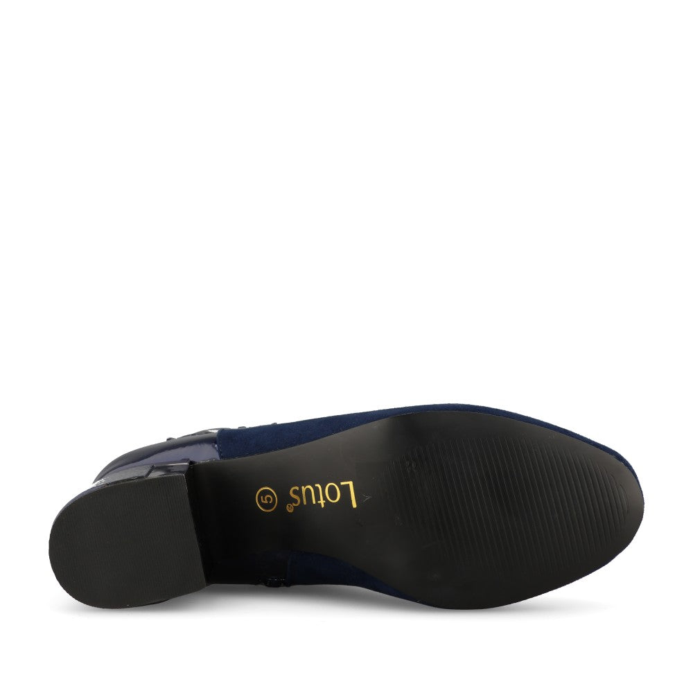 Lotus Ladies Kirsty ULB419 Ankle Boot In Navy