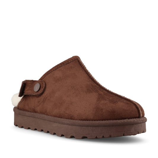 Lunar Ladies Odessa Slipper in Dark Brown