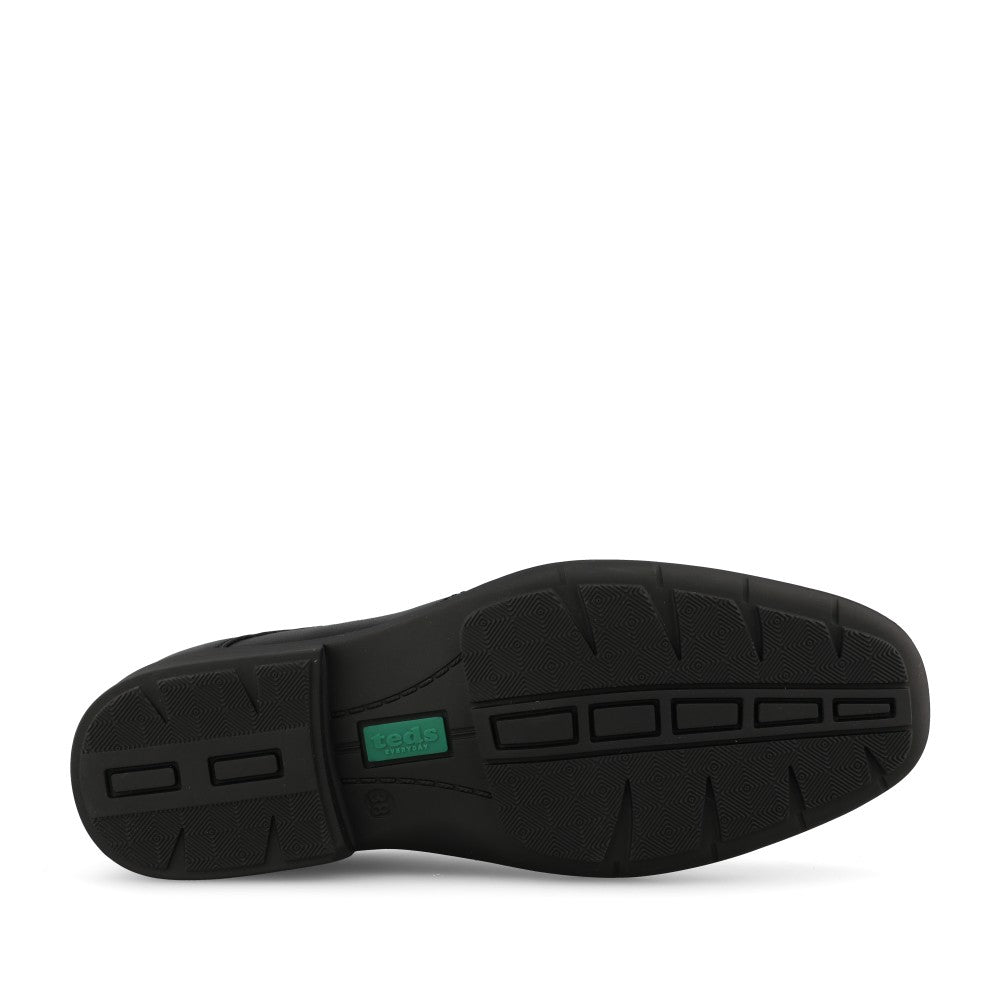Teds Boys Preston Junior Laced Shoe in Black