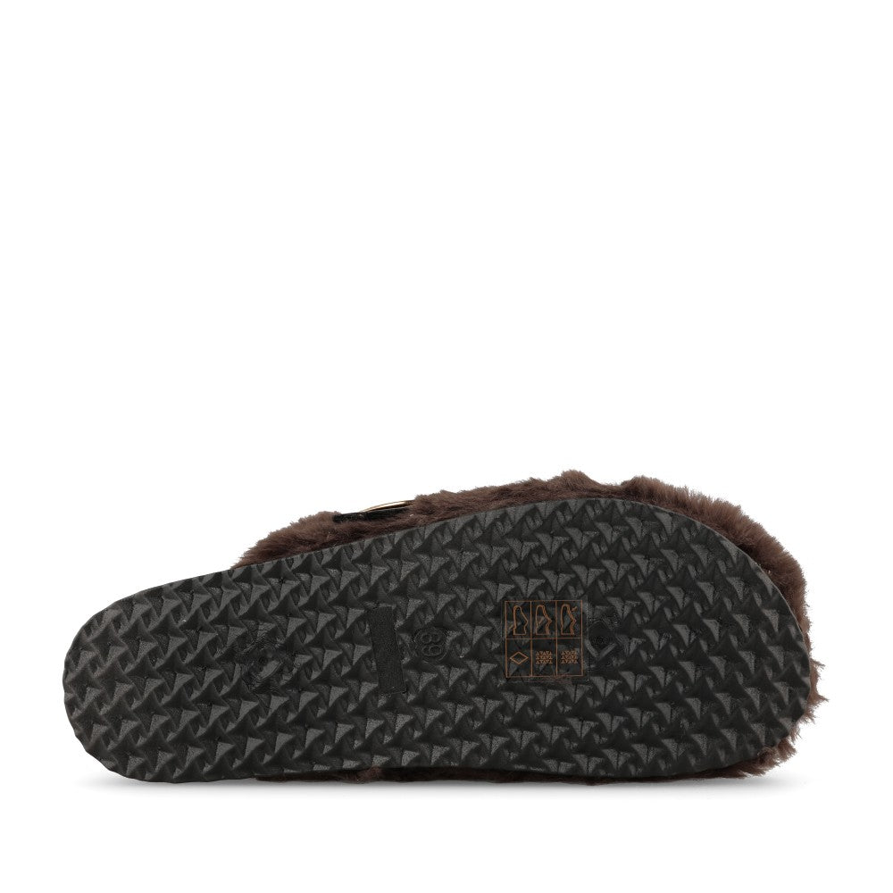Lunar Ladies Rhianna KLC002 Slipper In Brown