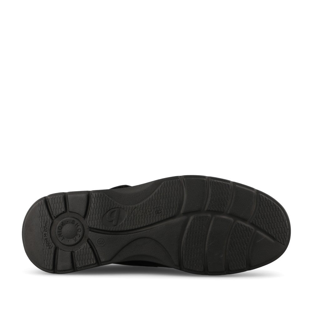 Mens Easy B Bahamas 89196 Velcro Shoe in Black