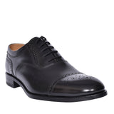 Mens Toe Cap Lace Brogue For Men In Black