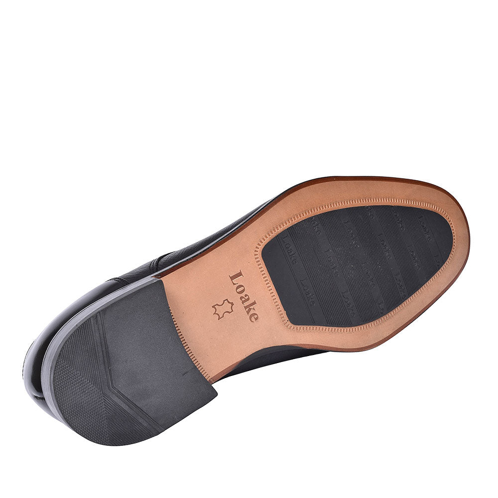 Wantage Laced Toe Cap Shoe For Men In Black