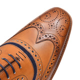 Mcclean Leather Brogues For Men In Tan