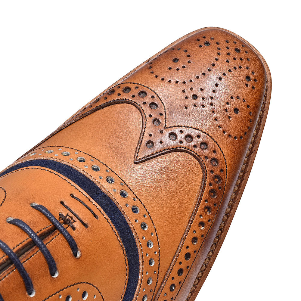 Mcclean Leather Brogues For Men In Tan