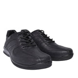 Lance Std Fit Leather Lace Shoe For Men In Black