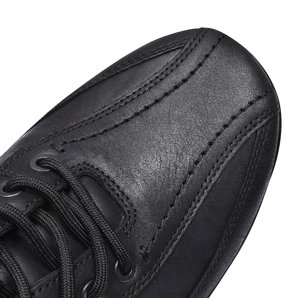 Lance Std Fit Leather Lace Shoe For Men In Black