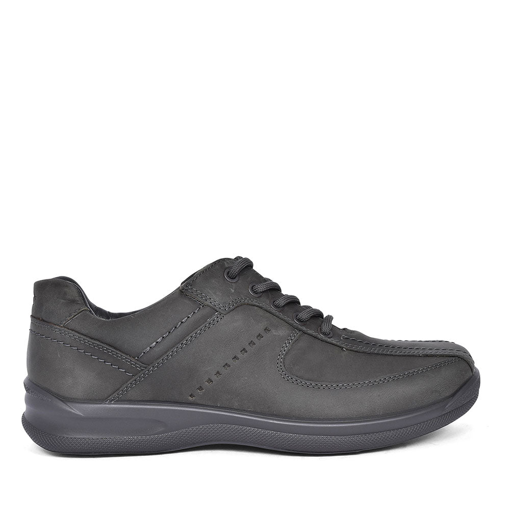 Lance Std Fit Leather Lace Shoe For Men In Grey