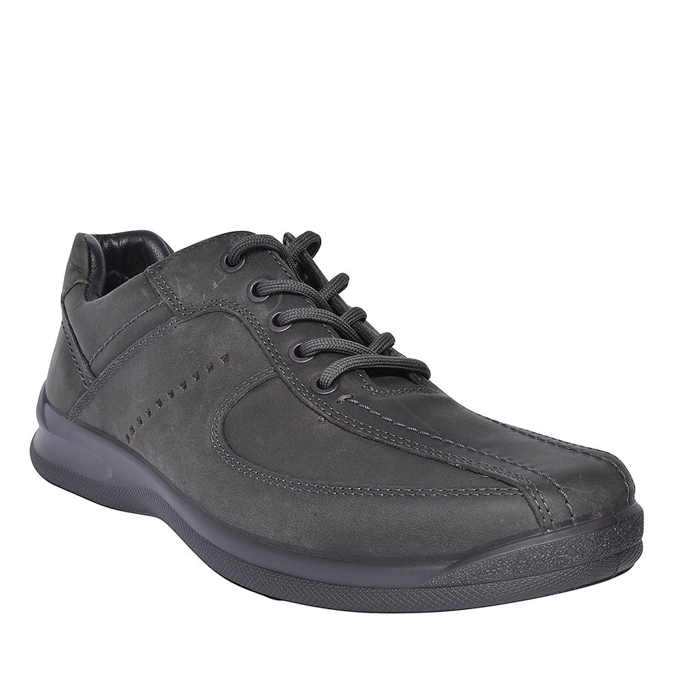 Lance Std Fit Leather Lace Shoe For Men In Grey