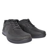 Lance Std Fit Leather Lace Shoe For Men In Grey