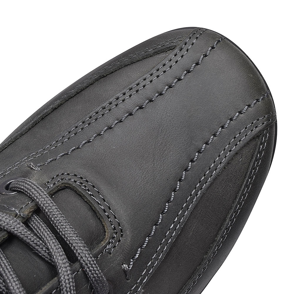 Lance Std Fit Leather Lace Shoe For Men In Grey