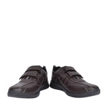 Mens Energise Leather Velcro Shoe In Brown