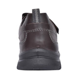 Mens Energise Leather Velcro Shoe In Brown
