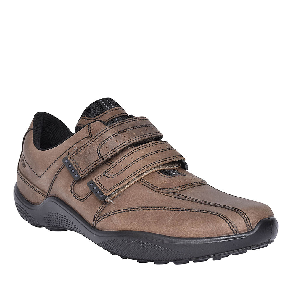 Energise Std Fit Casual Velcro Shoes For Men In Mushroom