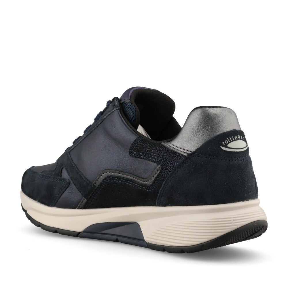 Gabor Ladies 0106.01.012 Adora Rollingsoft Trainer In Blue/Dark Blue