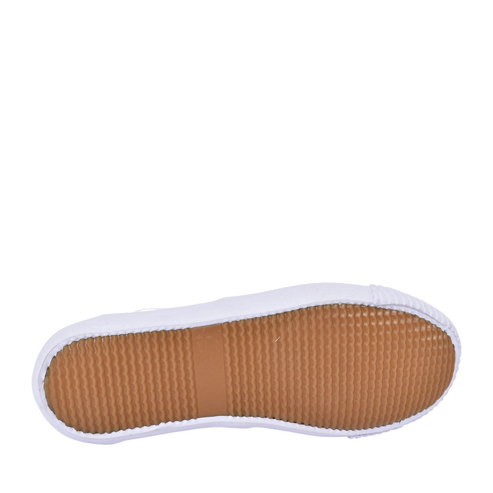 R4301jr Canvas Plimsolls For Girls In White