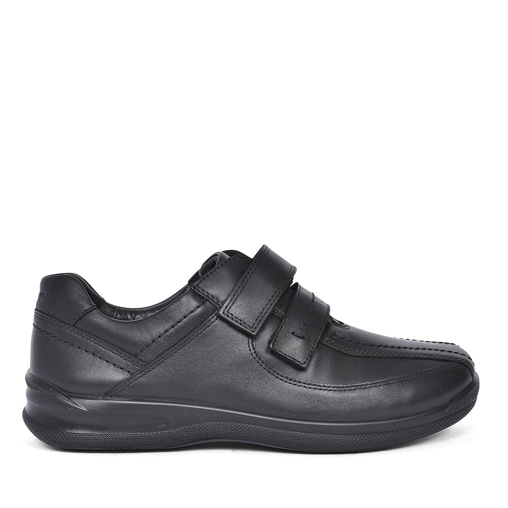 Medway Std Fit Velcro Casual Shoe For Men In Black