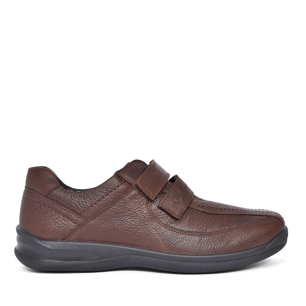 Medway Std Fit Velcro Casual Shoe For Men In Brown