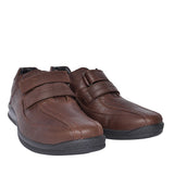 Medway Std Fit Velcro Casual Shoe For Men In Brown