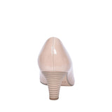 Mid Heel Court Shoe For Women In Nude