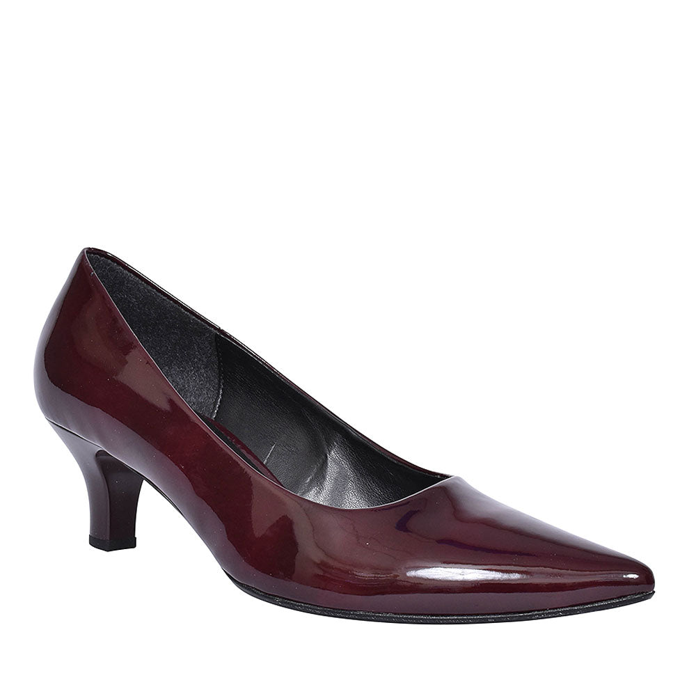 250 Point Toe Mid Heel For Women In Burgandy